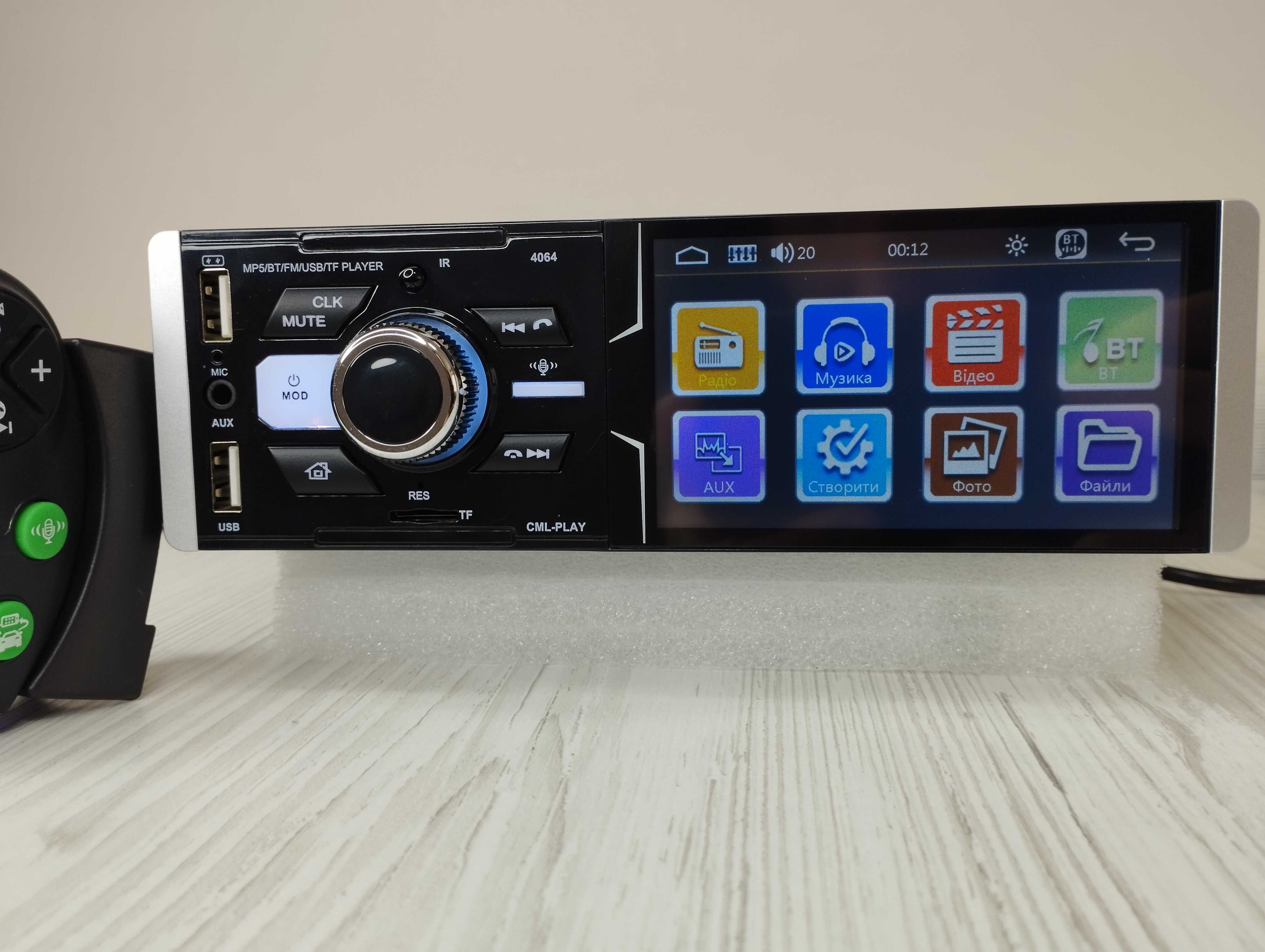 Магнітола Pioneer 4064 автомагнітола 4 сенсорний екран підтримка відео