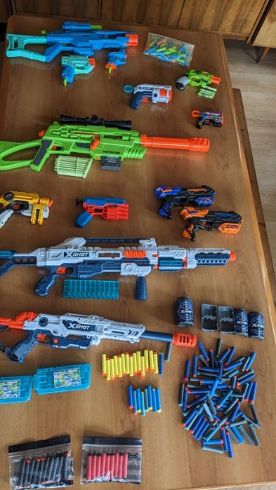 NERF x-Shot karabin pistolet Max atack strzałki inna broń