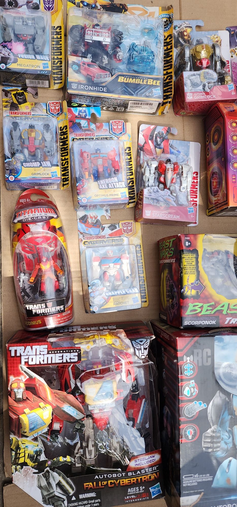 Hasbro Transformers Scorponok, Megatron, Grimlock, Rodimus, новые