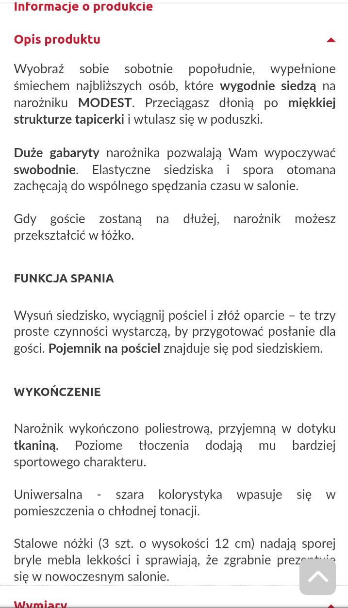 Narożnik Modest.Polecam!!!