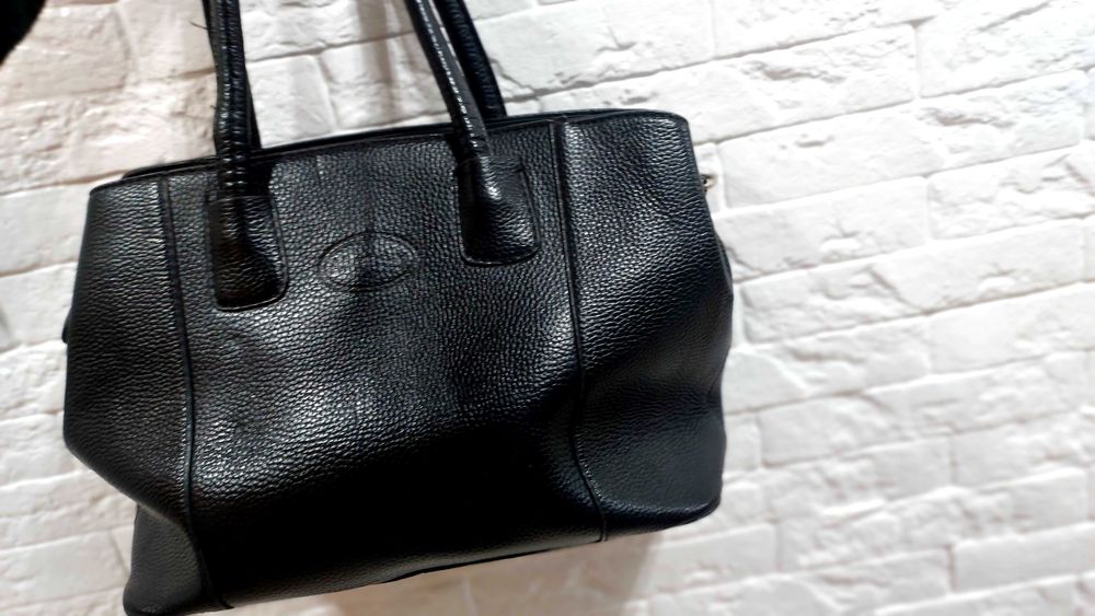 Сумка шкірзам чорна