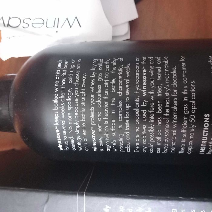 Winesaver. Selador de vinho