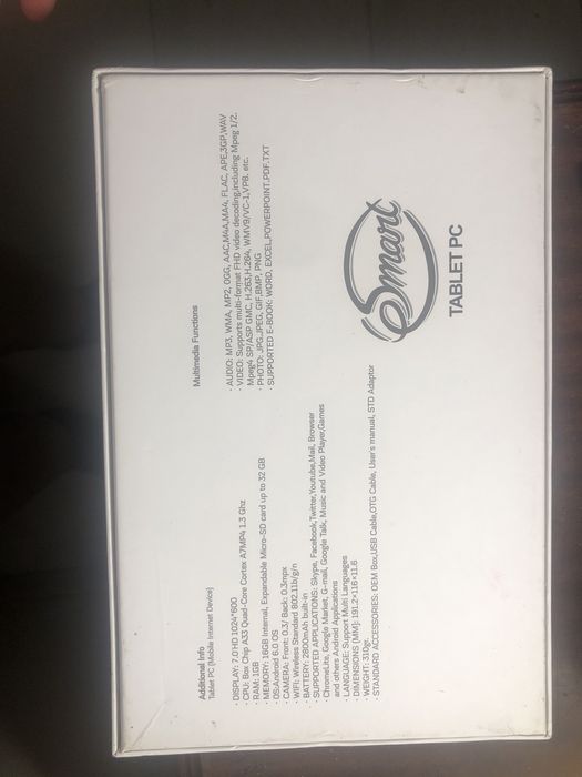 Smart tablet pc 7 de 32 gb