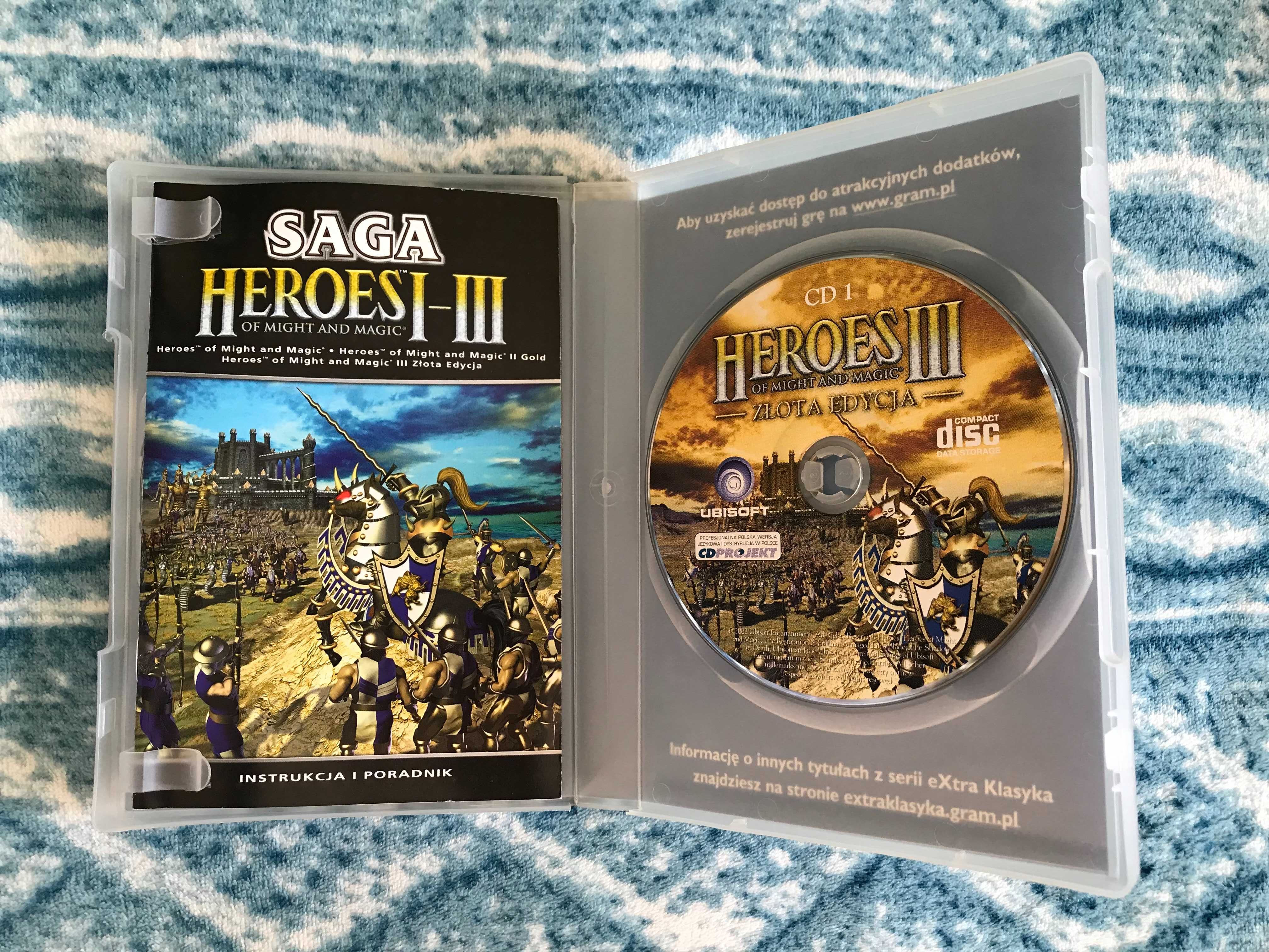 Saga Heroes of Might & Magic I-III 4xCD Ubisoft 2002, 2006