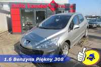 Peugeot 308 Hatchback 1.6 benzyna ekonomiczny piękny zadbany