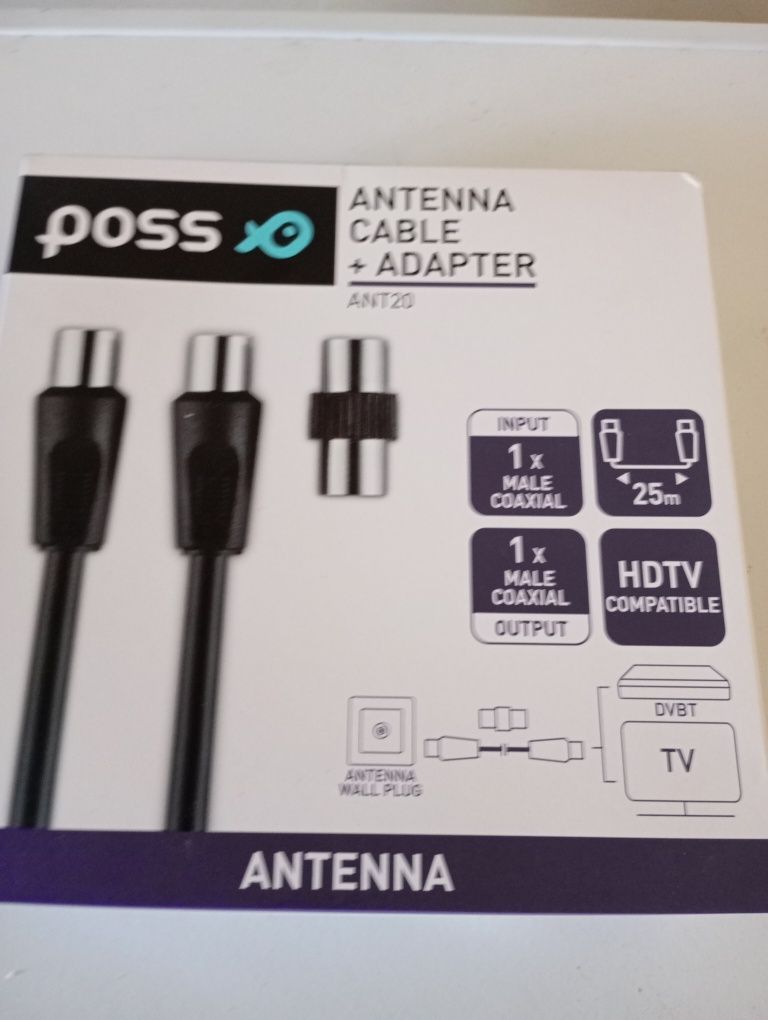 Antena -cabel adapter Poss 25 m