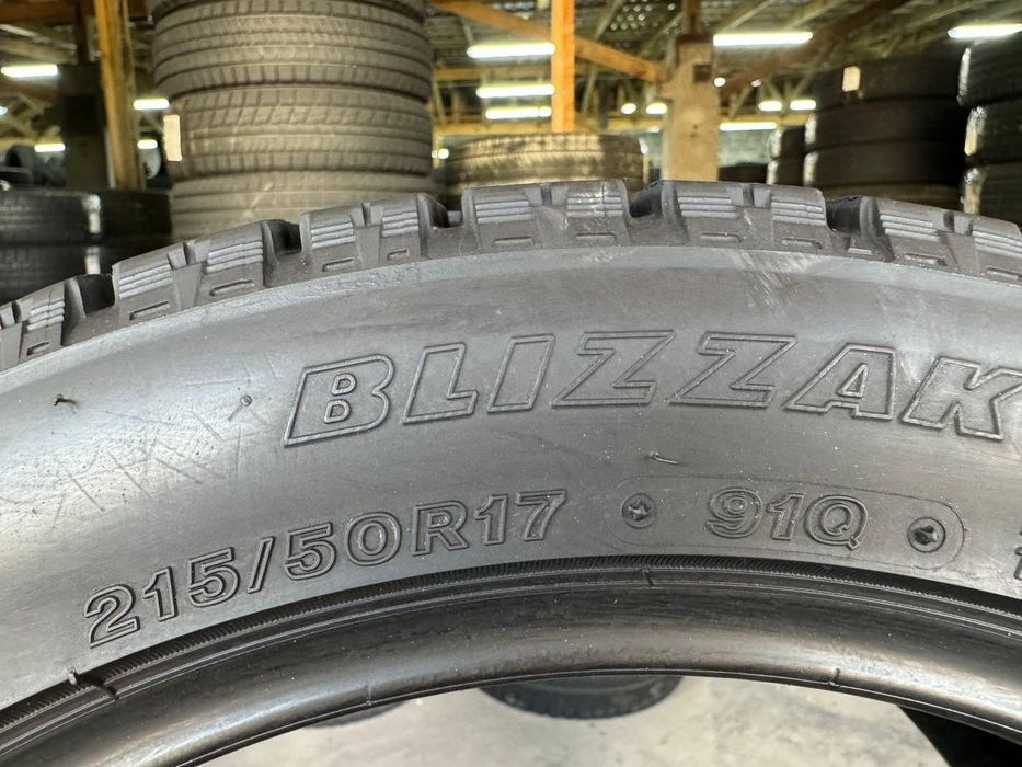 215/50 r17 bridgestone blizzak vrx 8mm шини бу зима