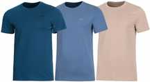 4f Zestaw 3szt. 3-pak Męska Koszulka T-shirt 100% Bawełna / rozm M