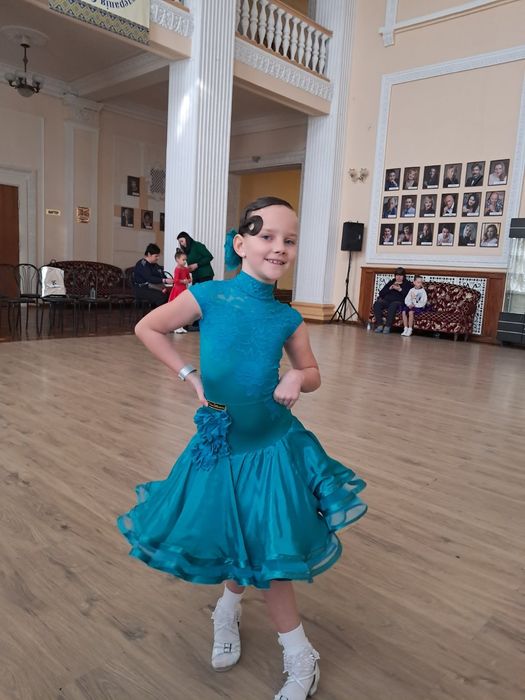 Платье Бейсик для бальных танцев 7-8лет