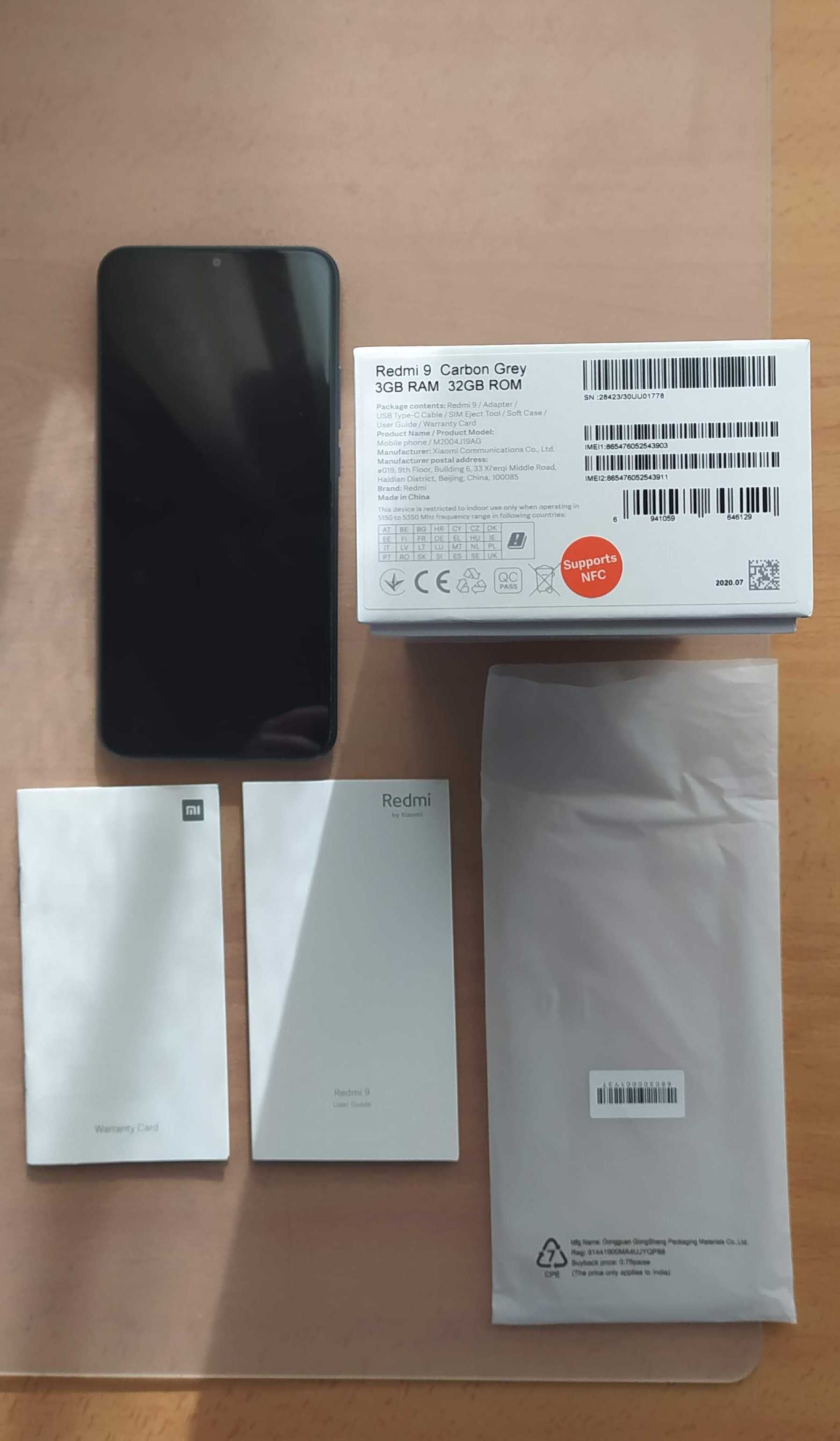 REDMI 9 Cinza - 32 GB - 3 GB RAM Oferta película capa resistente + SLB