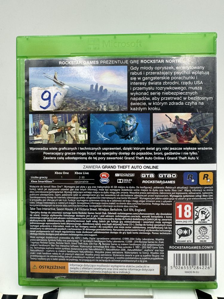 GTA 5 Xbox One Gwarancja
