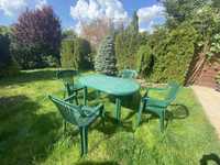 Zestaw - Stół i cztery krzesla ogrodowe / tarasowe