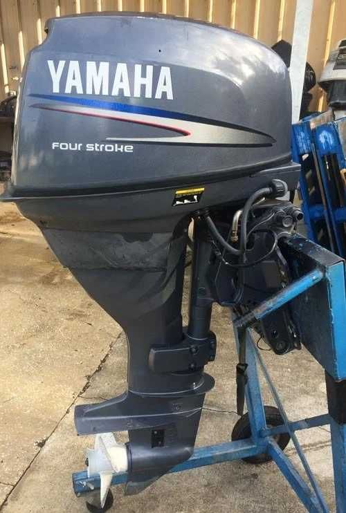 silnik zaburtowy YAMAHA 25 4-suw rumpel i manetka  łódka jacht ponton