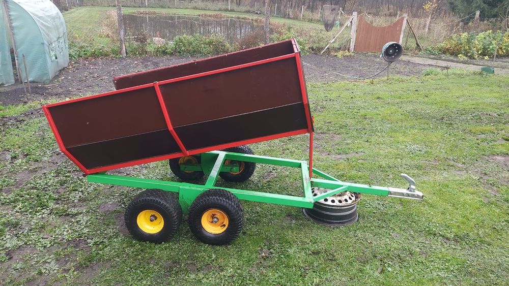 Traktorek kosiarka  quad przyczepka   w bdb stanie profesjonalna wywro