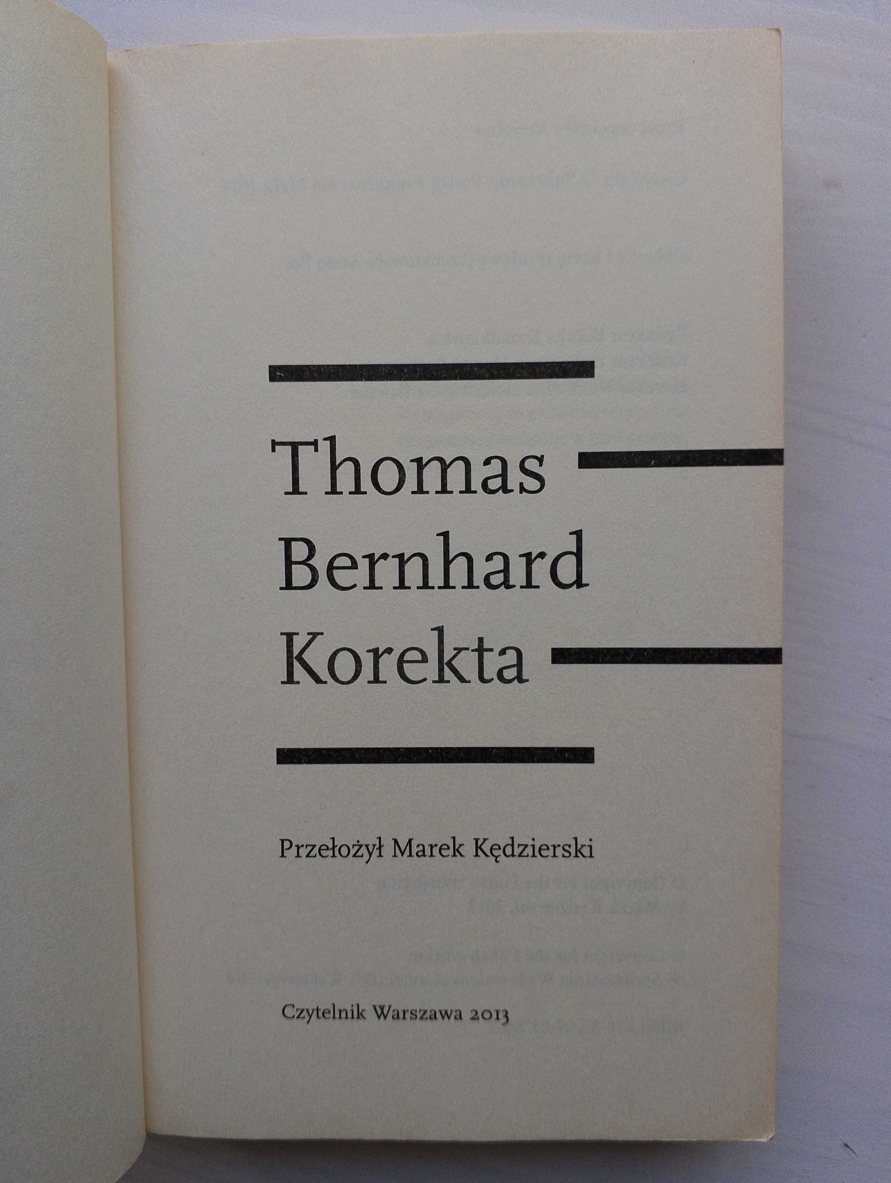Korekta – Thomas Bernhard
