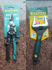 Разводной ключ Крафтул( Kraftool)  300/60. Ножницы по металлу Крафтул.