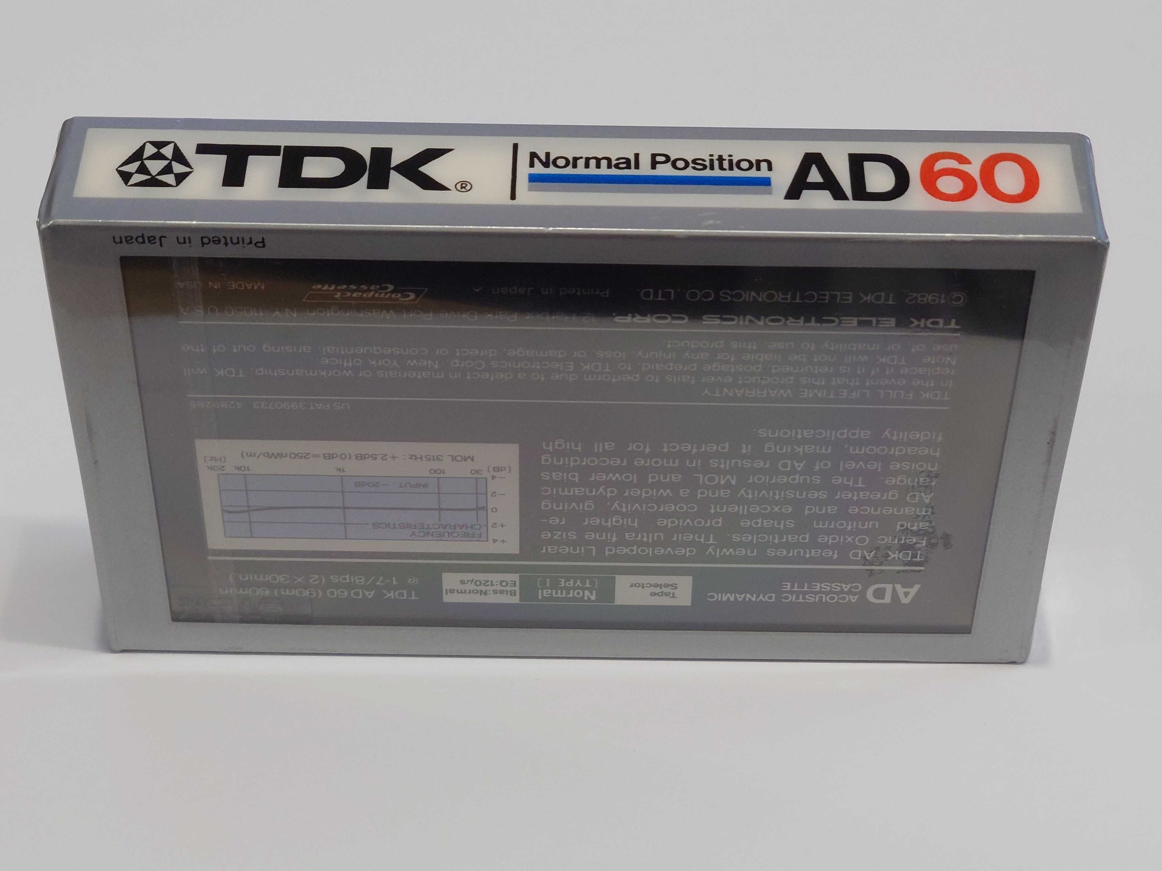 TDK AD 60 model na rok 1982 na rynek Amerykański