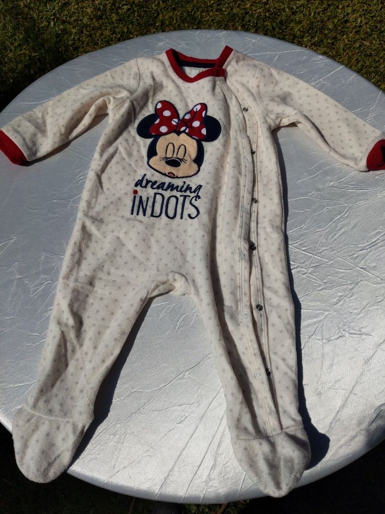 Babygrow malha polar Minnie 6-9 meses