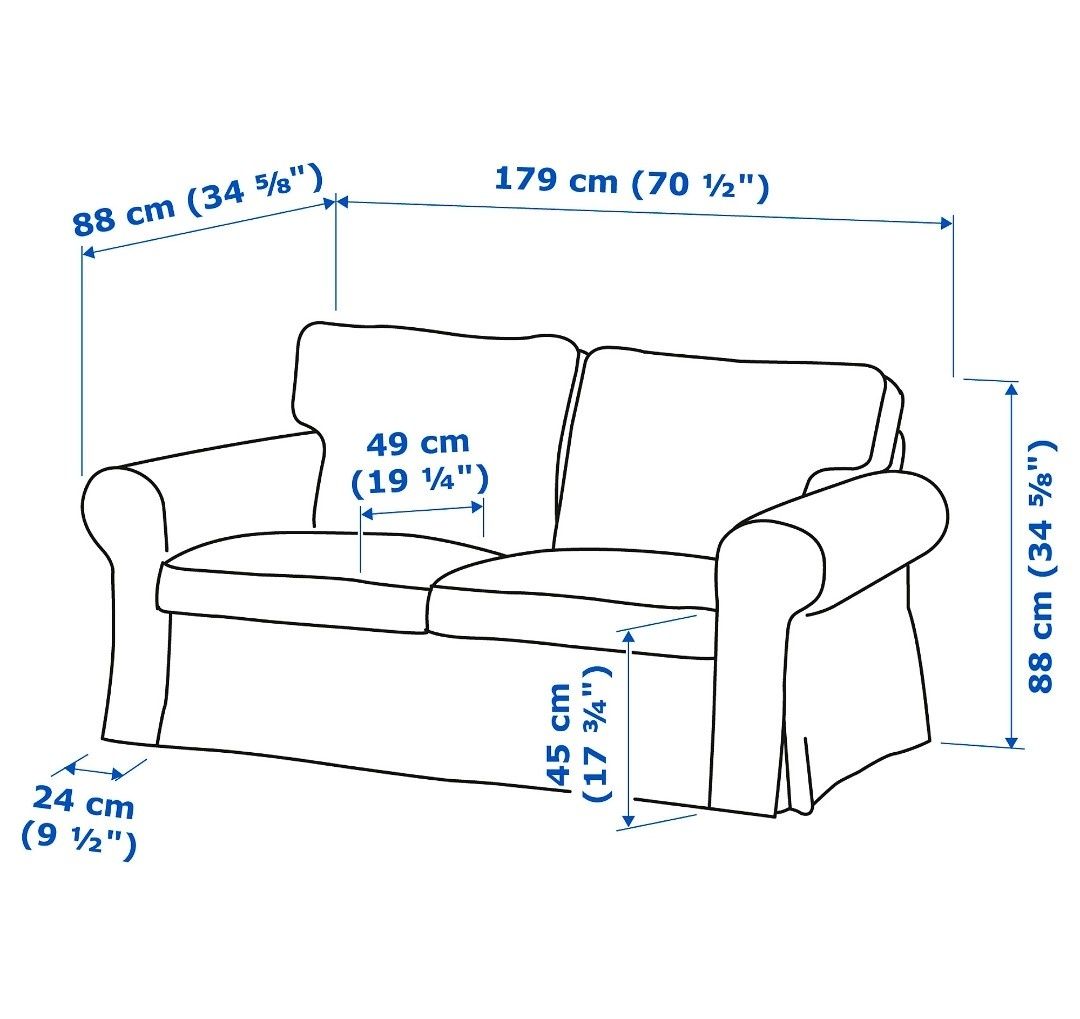 Ikea EKTORP kanapa sofa 2-osobowa