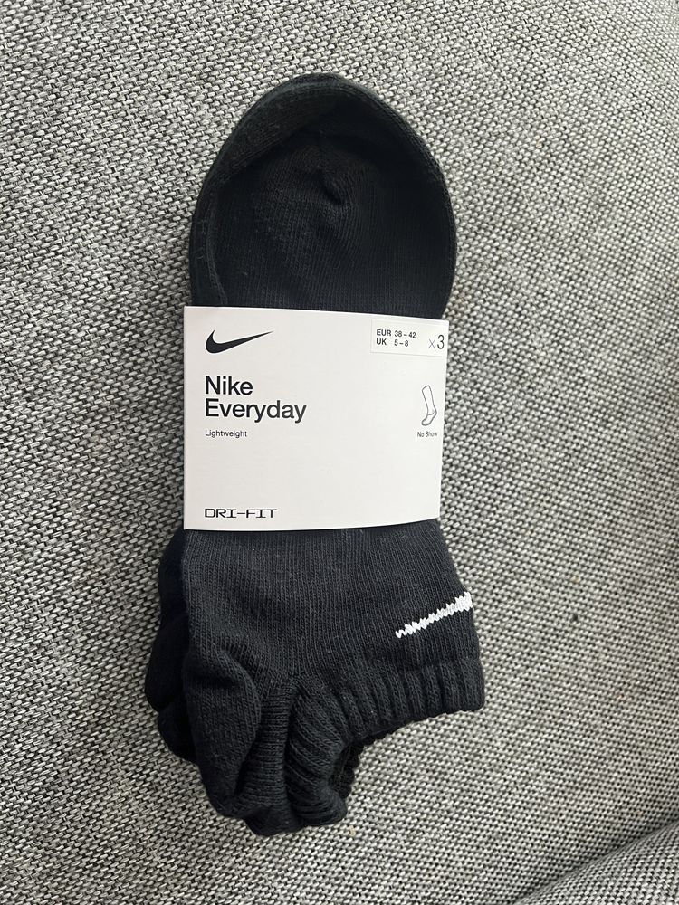 Skarpetki czarne stopki Nike Everyday