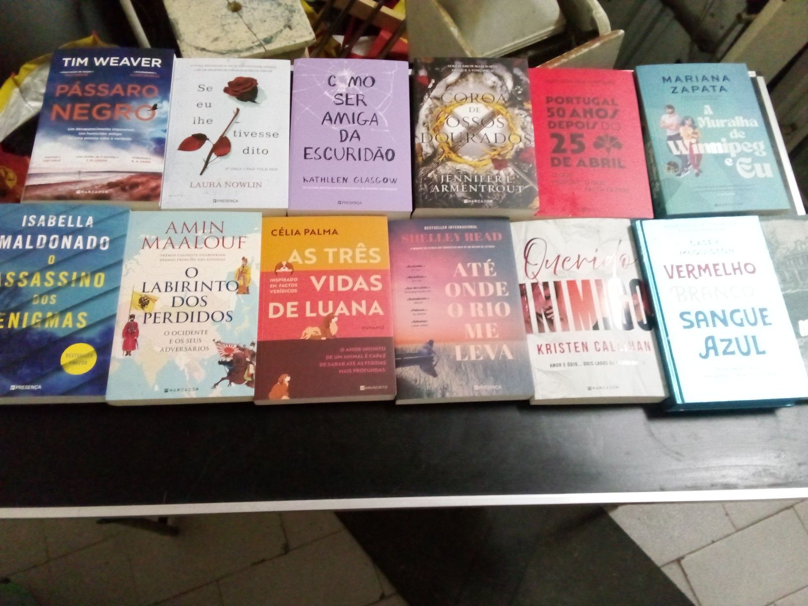 Livros de várias temáticas