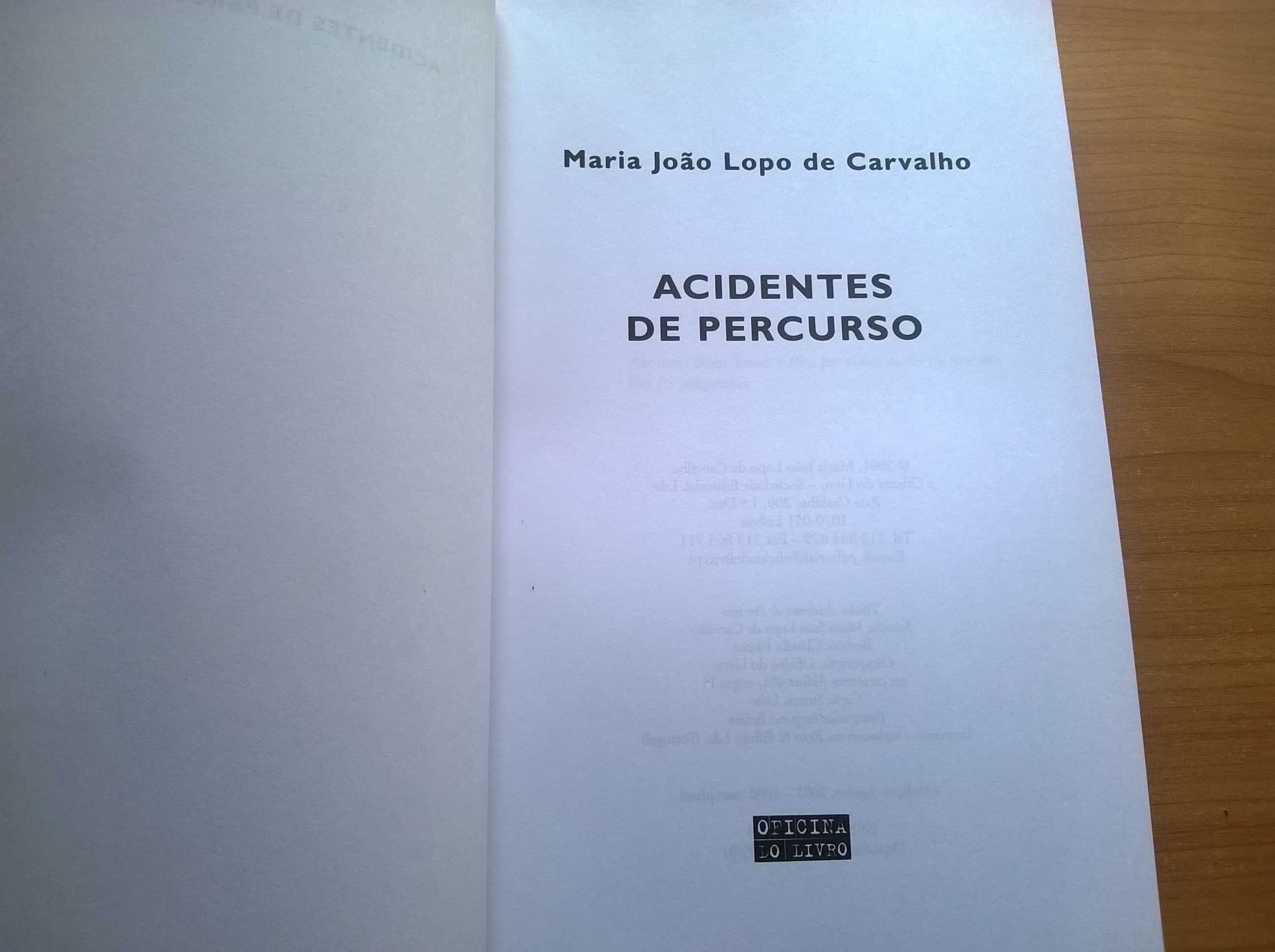 Acidentes de Percurso - Maria João Lopo de Carvalho