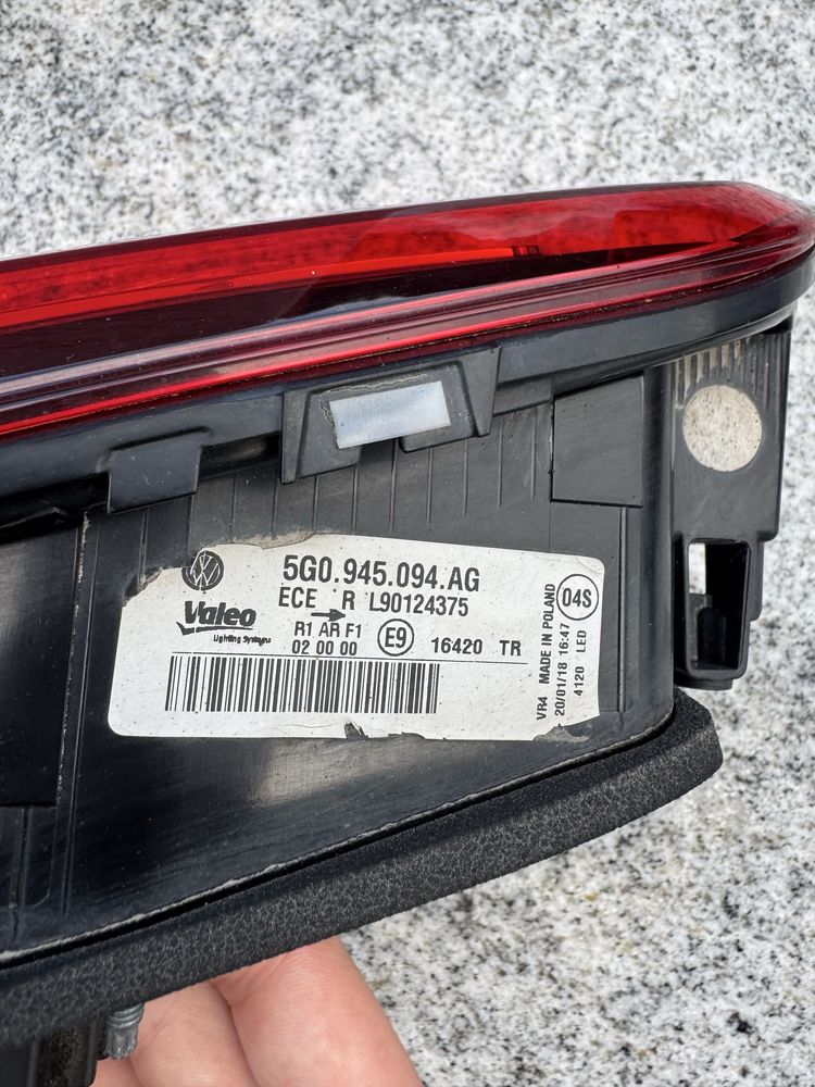 Tylne lampy led volkswagen golf 7