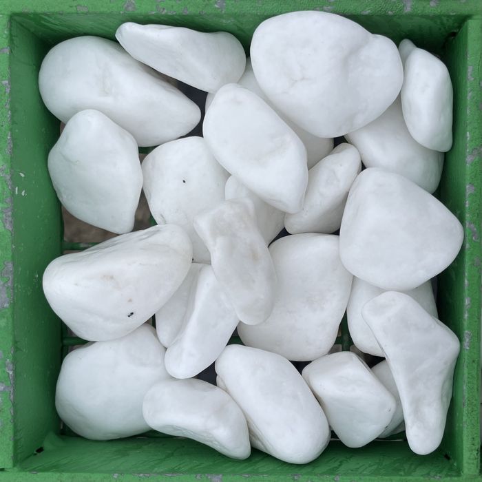 Otoczak Super Biały White Angel Śnieżny Kamień Grecki Thassos Premium