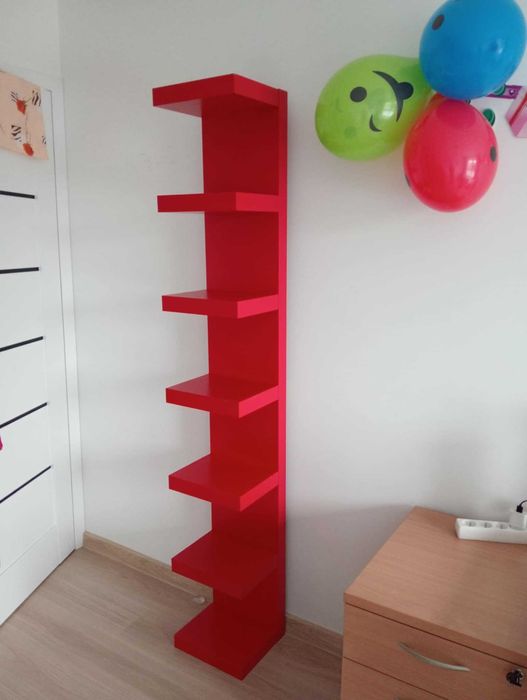 Regał Ikea lack czerwony