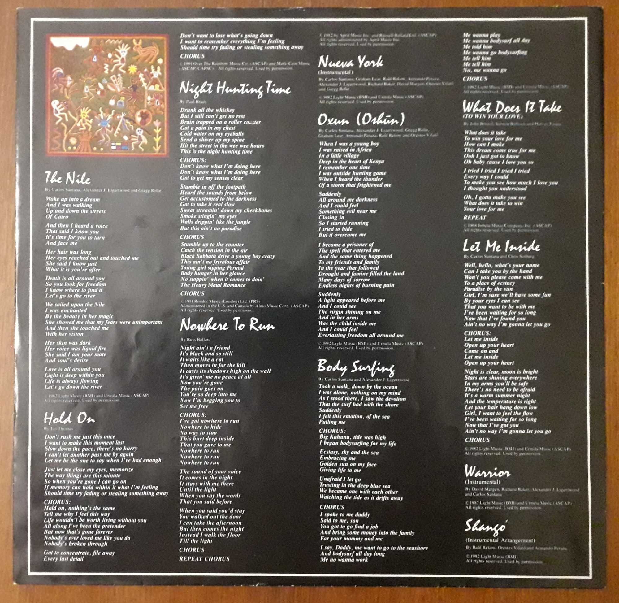Santana disco de vinil "Shangó"
