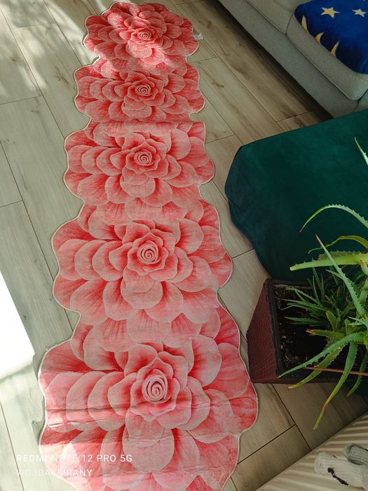 Dywanik Nowe chodnik antypoślizgowy kwiaty 80x300