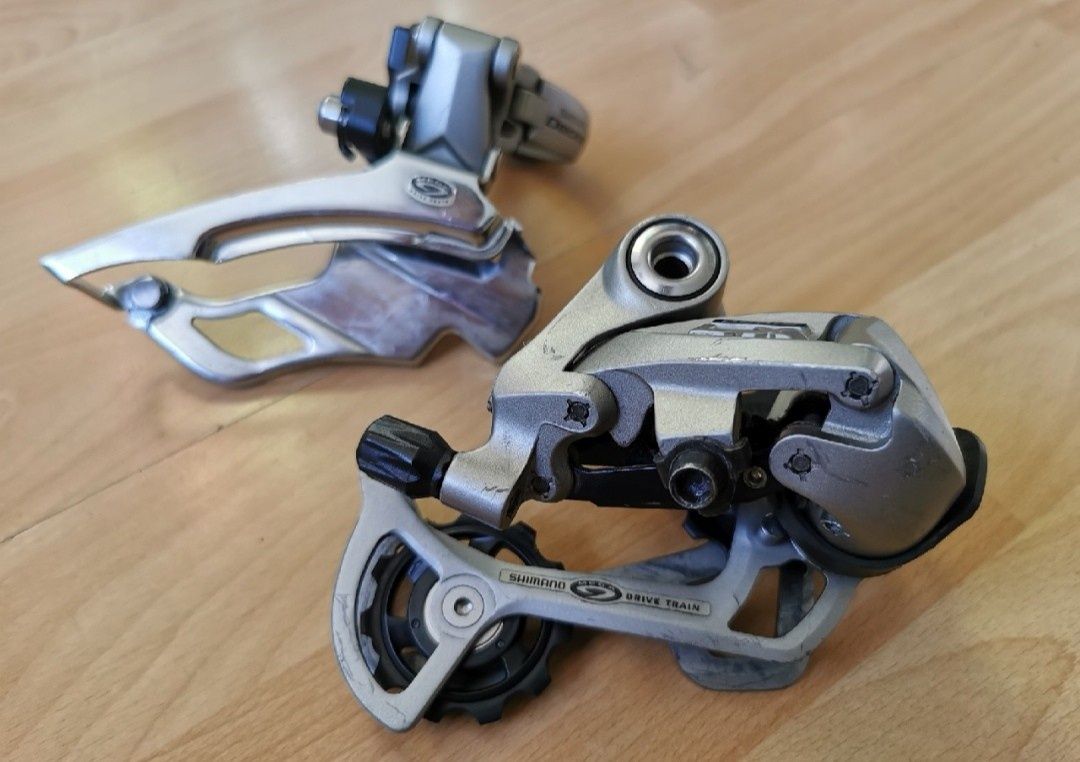 Shimano Deore LX m581 unikatowe przerzutki 3x9 komplet przód/ tył