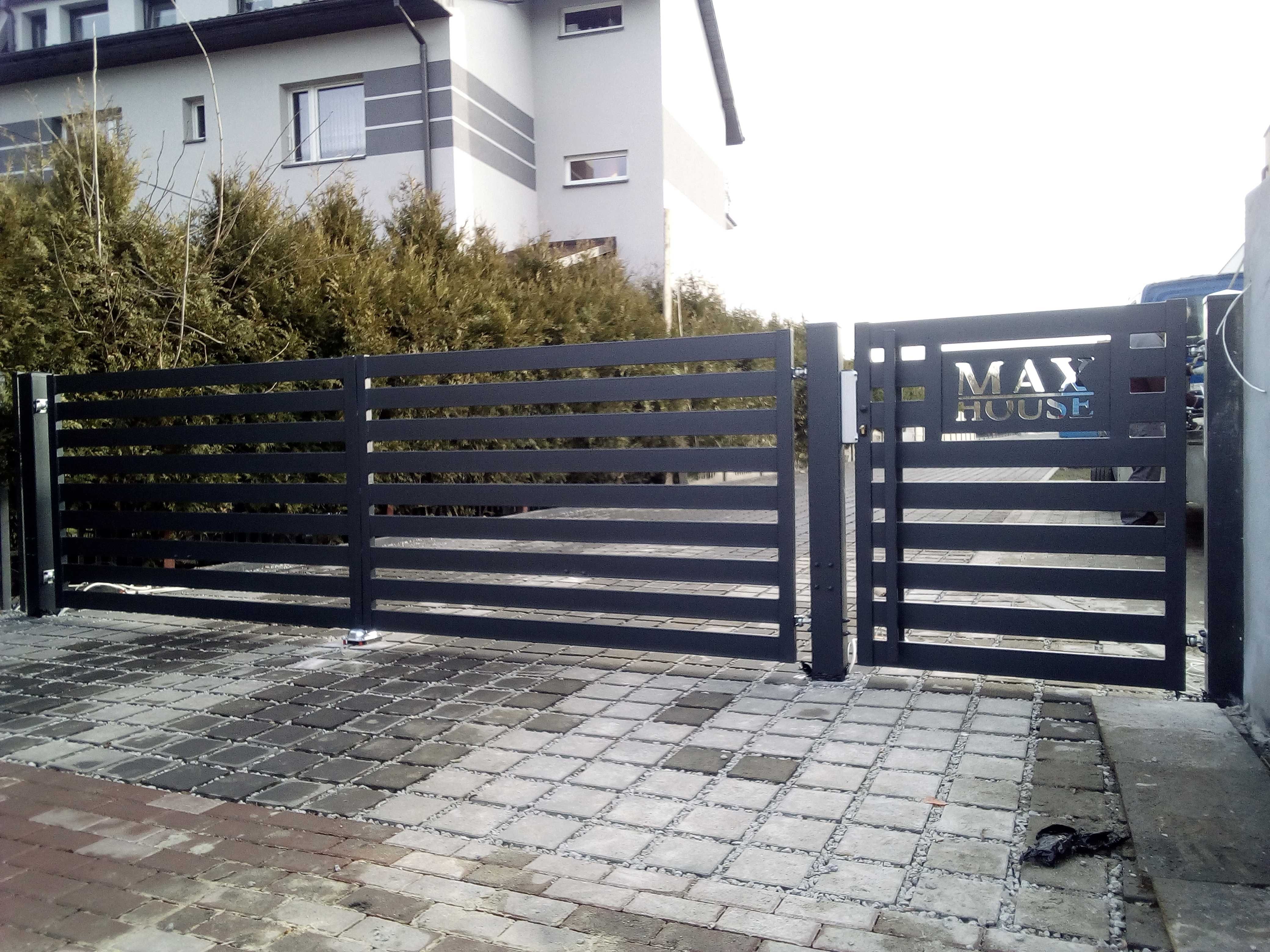 Brama ogrodzeniowa panelowa żaluzjowa ogrodzenie płot