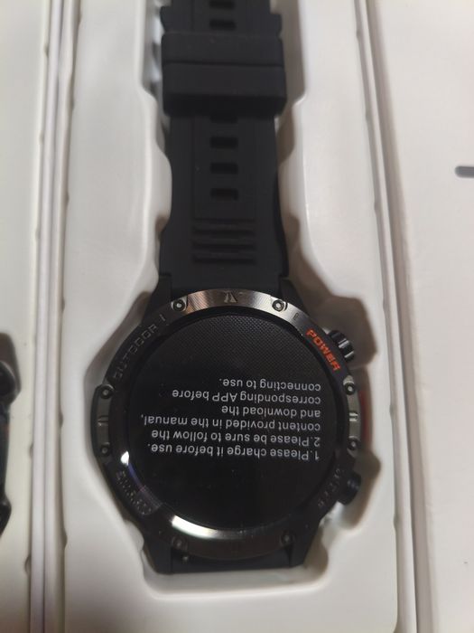 Тактические смарт часы GPS, Amoled,фонарик,530mAh