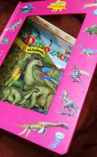 Książka puzzle dinozaury dla dzieci układanka