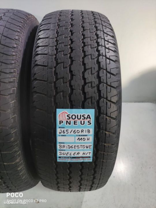 2 pneus semi novos 265-60r18 bridgestone - oferta dos portes 130 Euros