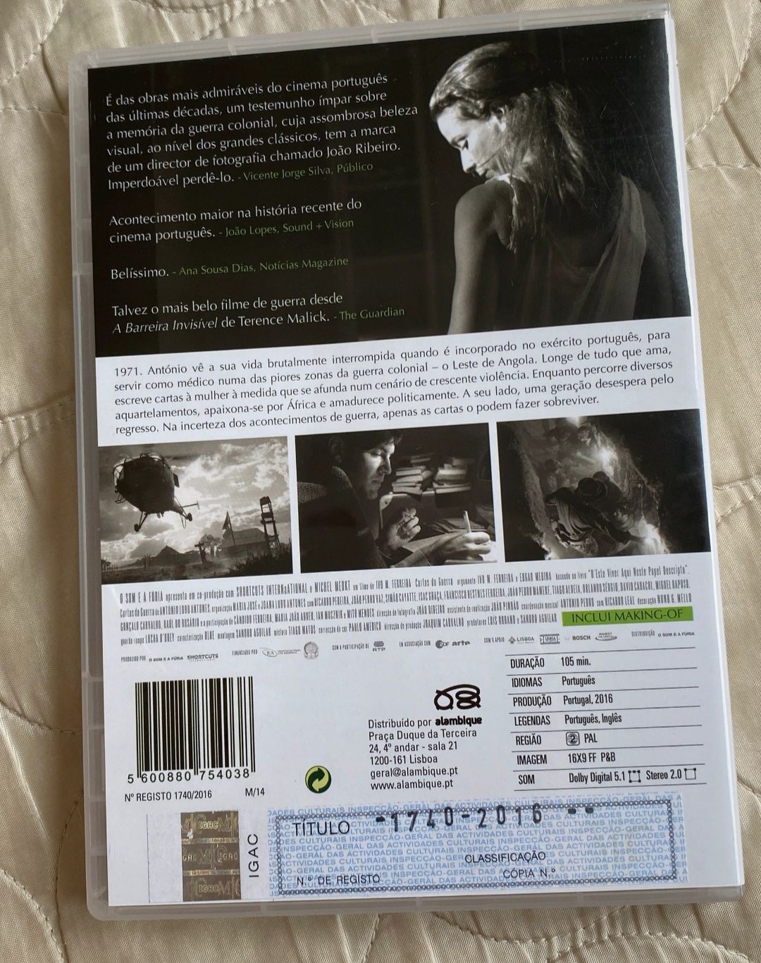DVD cartas da guerra