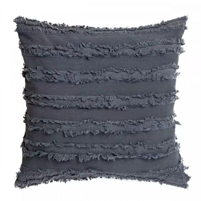 Poszewka dekoracyjna bawełna Etno 45x45 cm grafit