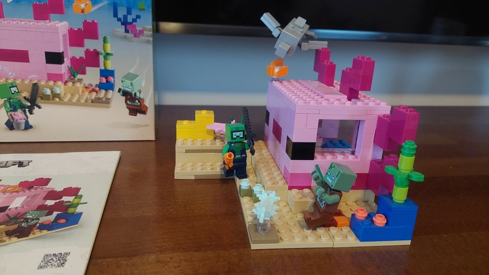 Lego Minecraft 21247 Dom aksolotla. Jak nowe.  Polecam!