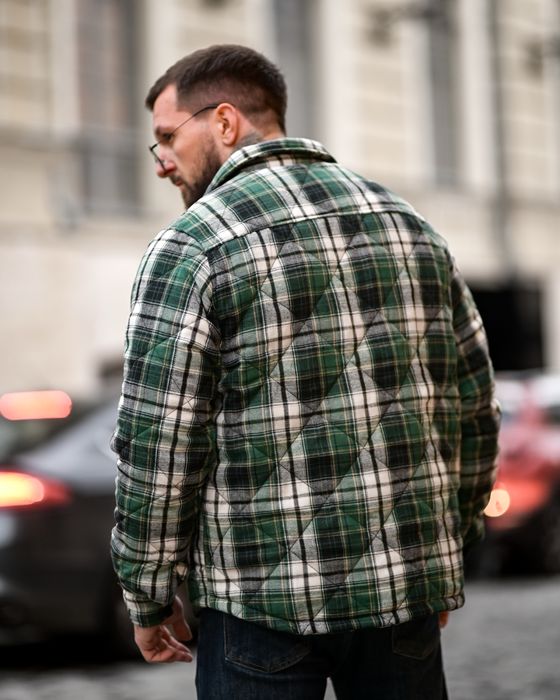 Мужская рубашка - куртка на зиму, утеплена сорочка, куртка