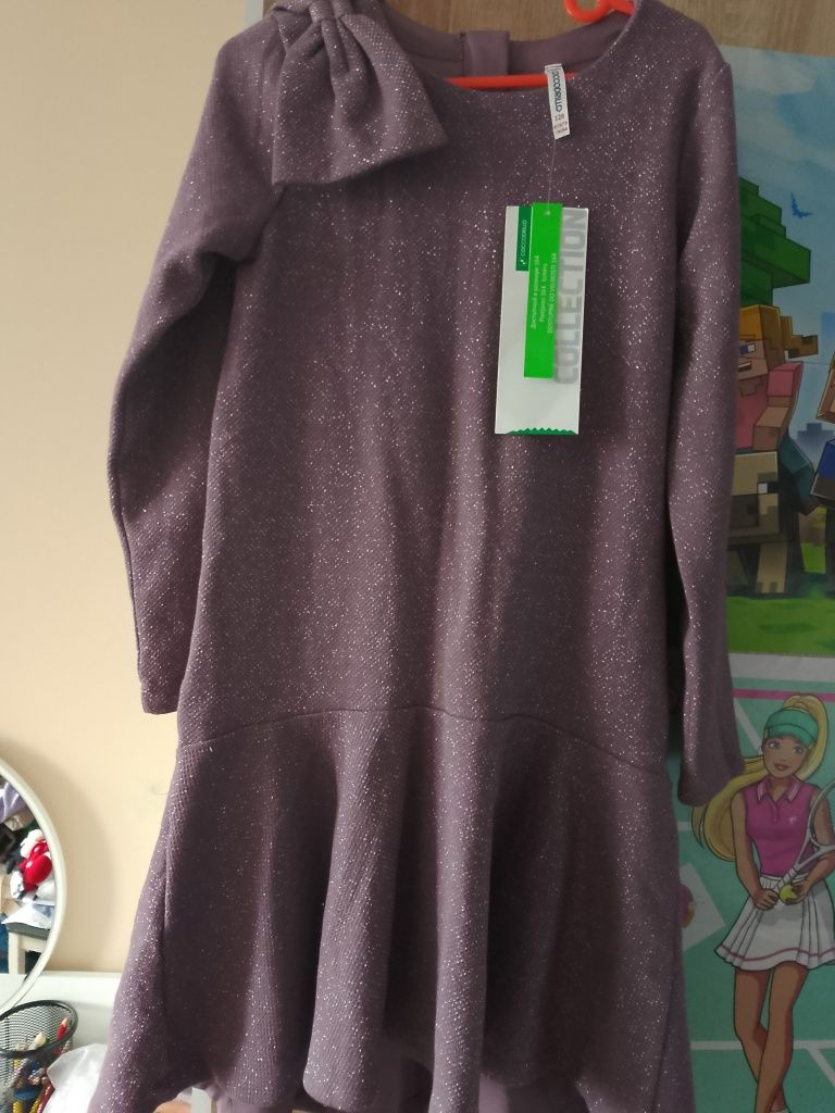 Piękna sukienka Coccodrillo r. 128