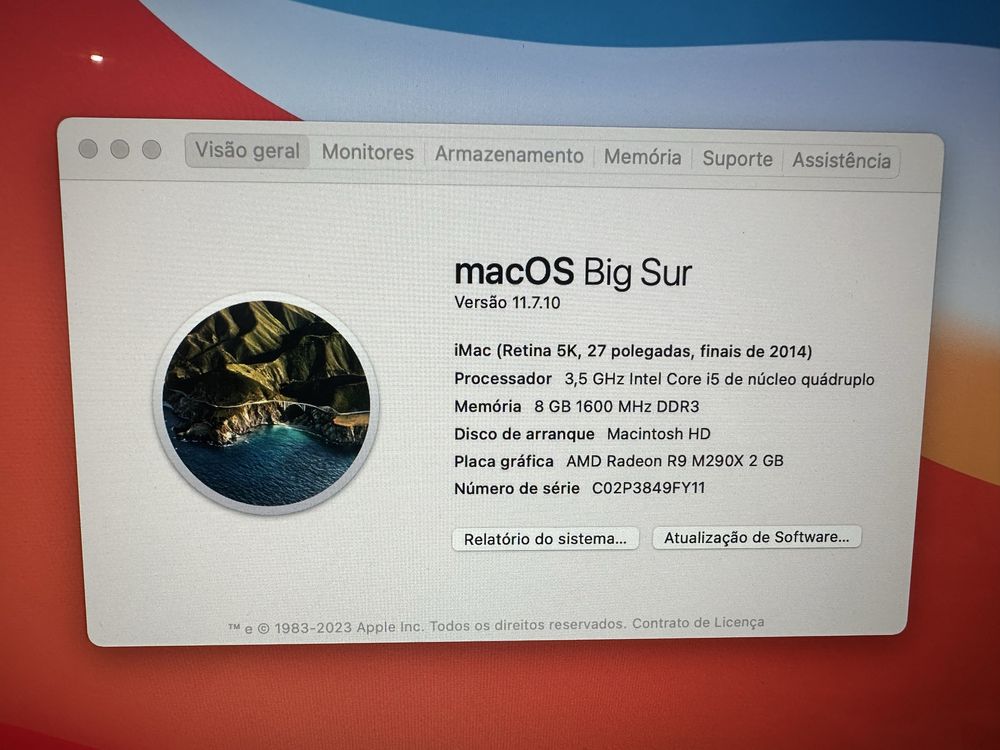 iMac (Retina 5K, 27”, finais de 2014) + SuperDrive USB Apple