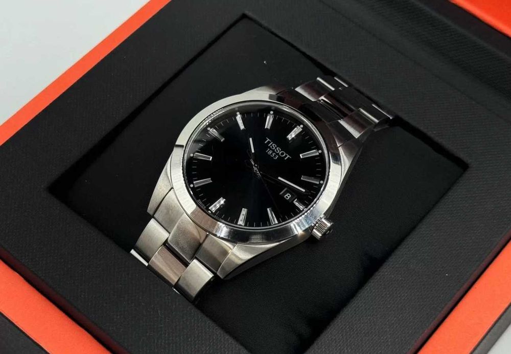 Мужские Часы Tissot Gentleman 40мм чёрные