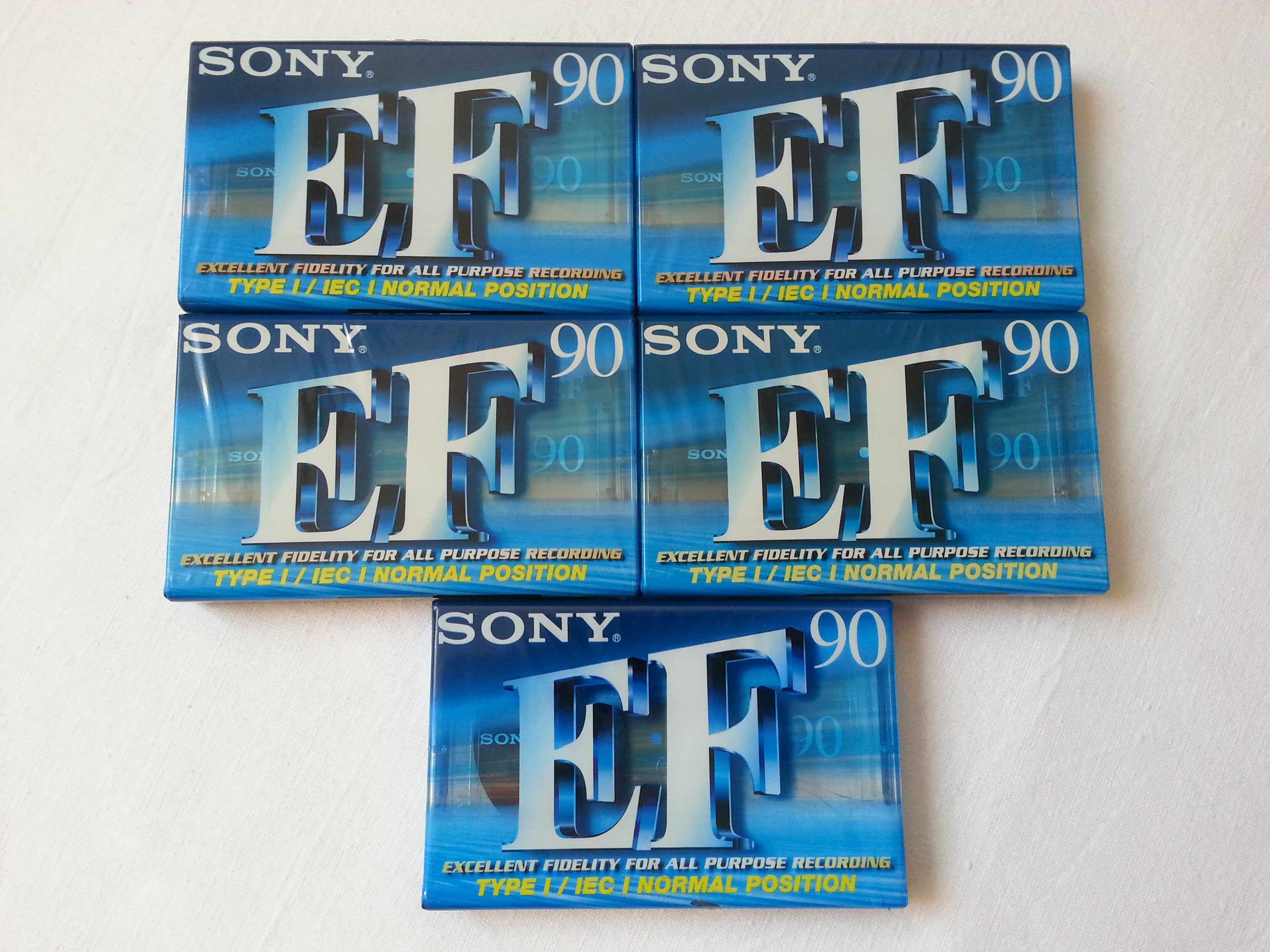 Kasety magnetofonowe Sony EF C-90 Normal nowe w folii