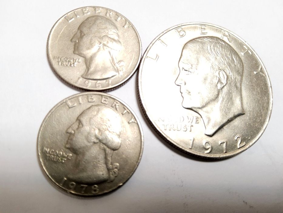3 moedas doller americano