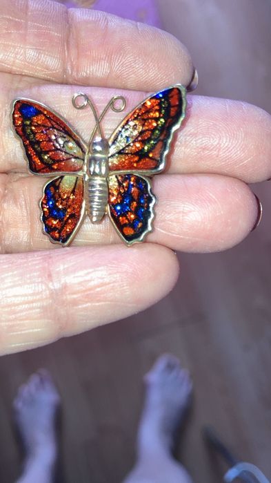 Брошки вінтажні метелики