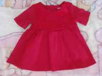 sukienka niemowlęca bordo r. 80 9-12 miesięcy