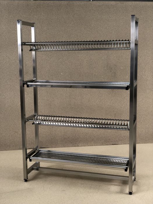 Стелаж сушка для посуду кафе стеллаж ресторан бар нержавійка
