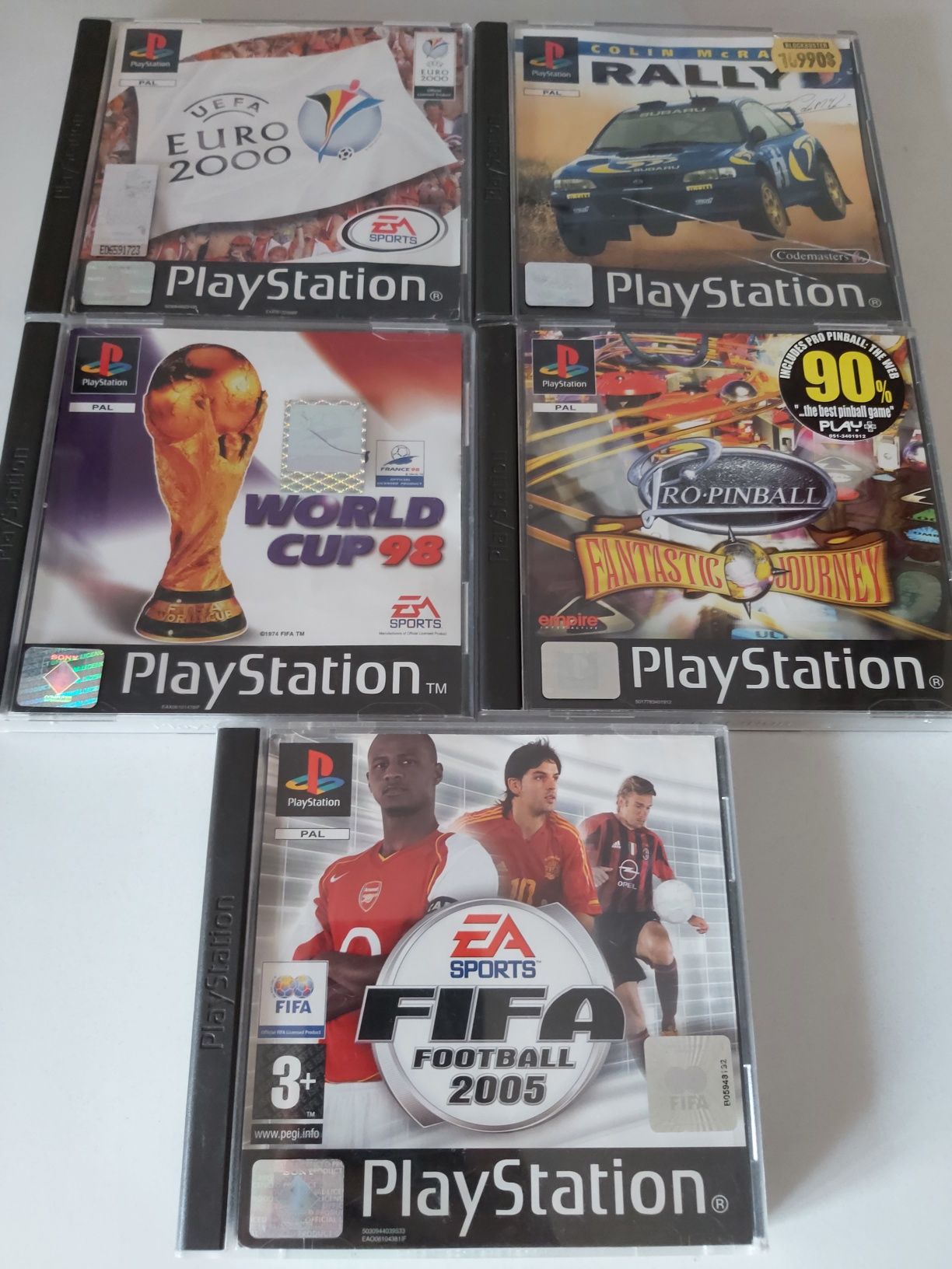 Jogos PS1 em caixa