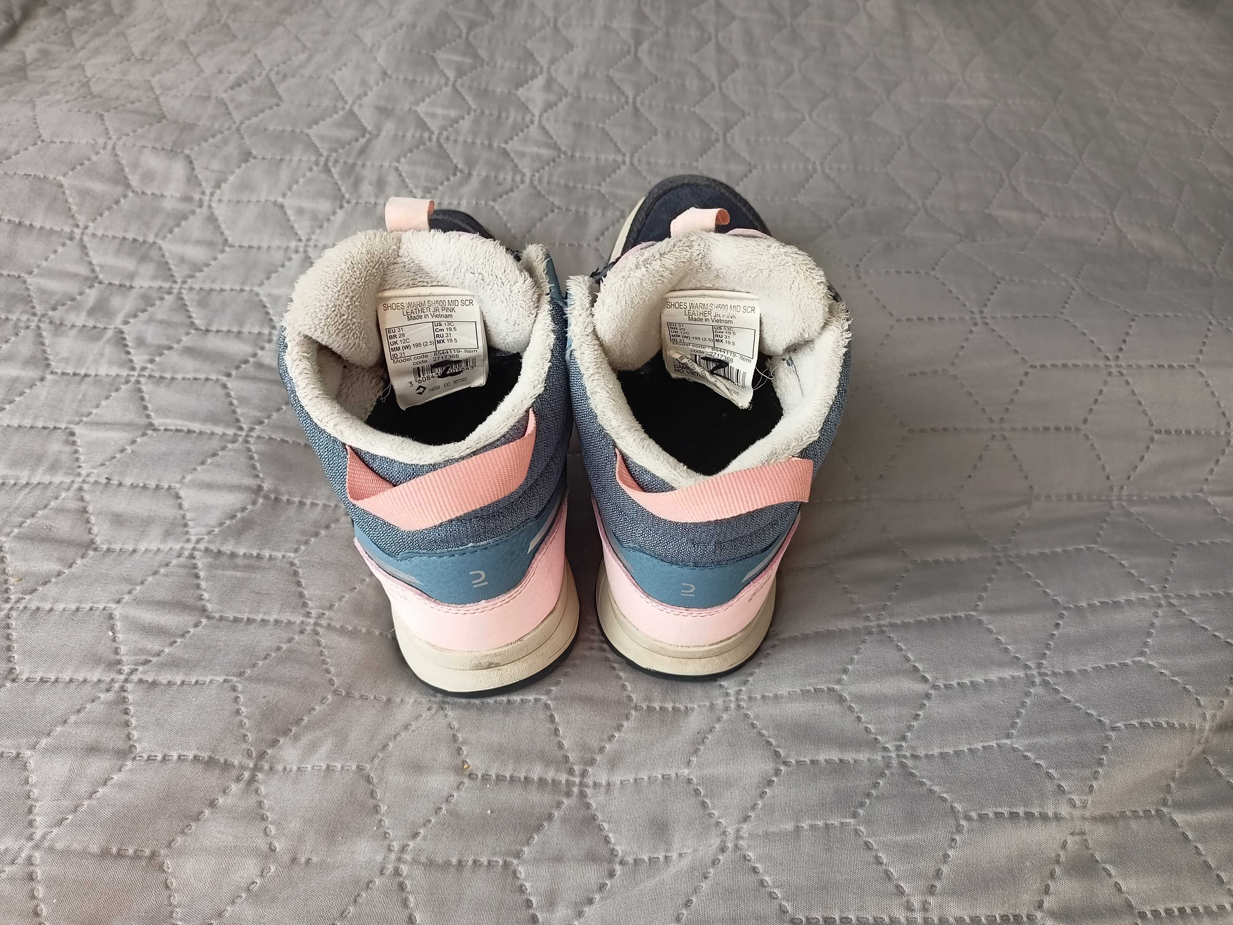 Buty zimowe wodoodporne Quechua Decathlon dziecięce r.31
